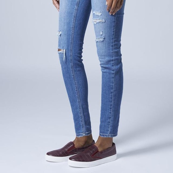 Topshop Tipi Croc Skaters Size 8 - Picture 2 of 6